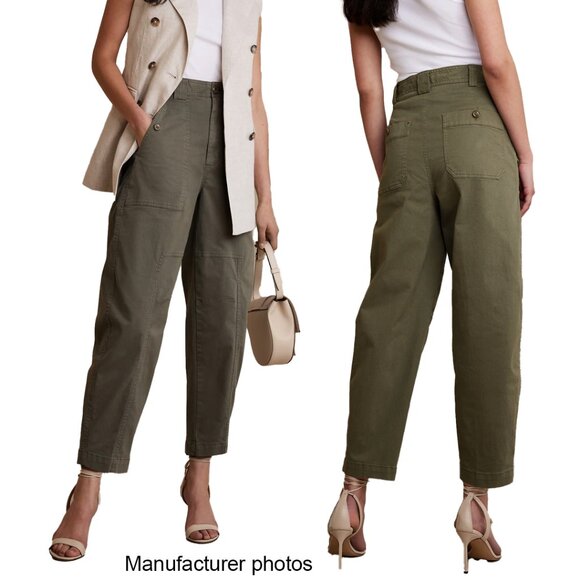 Banana Republic The Barrel Pant in Green Olive - Picture 11 of 11